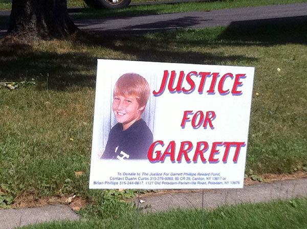 justiceforgarrettsign